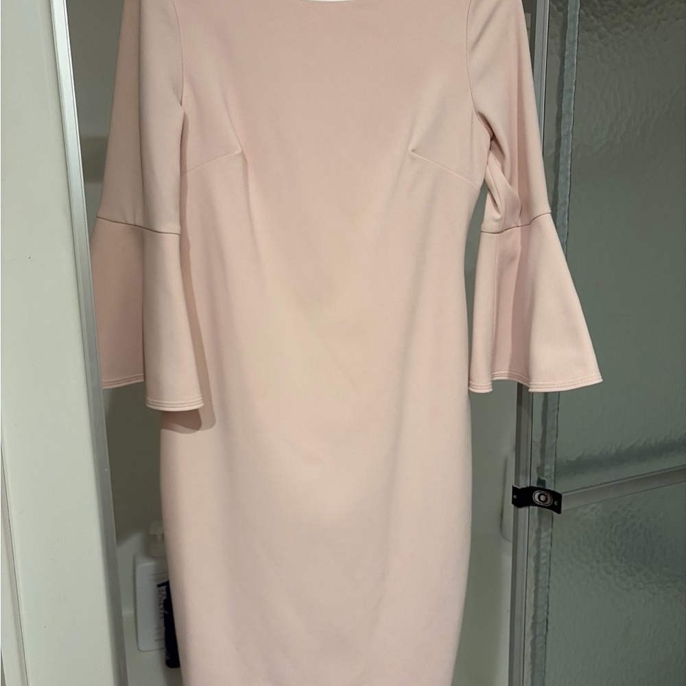 Calvin Klein Soft Pink Long Sleeve Dress